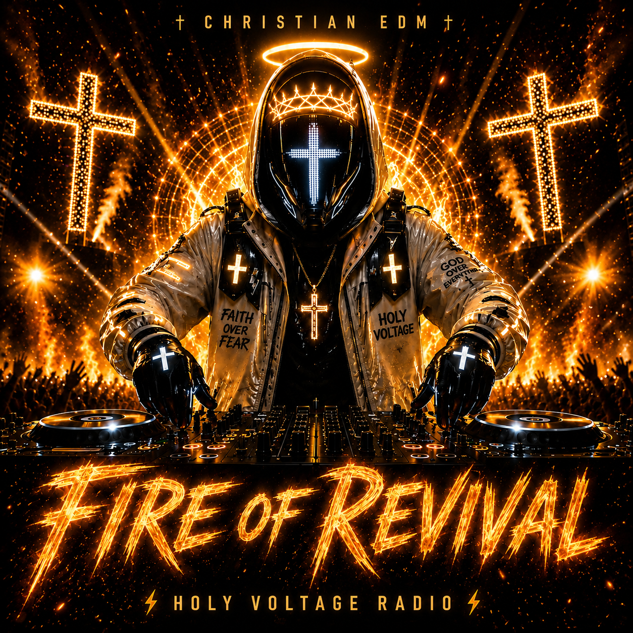 Fire of Revival single cover by Holy Voltage Radio